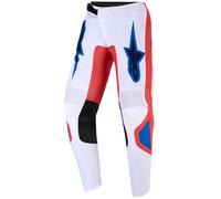 Pantaloni da motocross per bambini Alpinestars Fluid Grid Arancione-Blu-Bianco 24