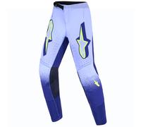 Pantaloni da motocross per bambini Alpinestars Supertech Scenz Viola-Giallo Fluo 28