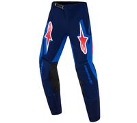 Pantaloni da motocross per bambini Alpinestars Supertech Vista Blu scuro-Corallo-Cobalto 26