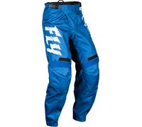 Pantaloni da motocross per bambini FLY Racing F-16 2024 blu e bianco 20