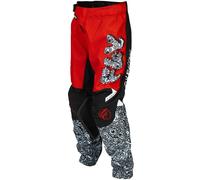 Pantaloni da motocross per bambini FLY Racing - USA Kinetic Mutant rosso-bianco-nero 24