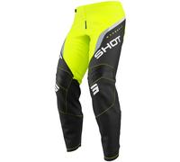 Pantaloni da motocross per bambini Shot Draw Daytona Giallo Fluo 12/13