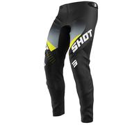 Pantaloni da motocross Shot Aerolite HVA 26 neri-grigi 26