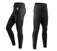 Pantaloni da muta da uomo ZCCO, pantaloni lunghi in neoprene da 1,5 mm per surf, kayak, nuoto, immersioni, canoa (nero, 3XL)