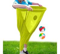 Pantaloni da nonna da gioco in giardino e nella nonna, per feste, giochi di lancio giganti con 2 palline per saltare - Sacco per patate, gioco di palla, ideale per riunioni di famiglia, compleanno dei