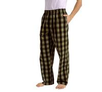 Pantaloni da notte a quadri per la notte | Vita elasticizzata traspirante per comfort domestico e relax