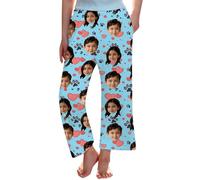 Pantaloni da Notte Lunghi Moda Ragazze con Tasche Comodi Casual per Bambine (Light Blue-e, 9-10Years)