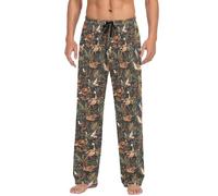 Pantaloni da pigiama da uomo con pantaloni separati, pantaloni da casa per dormire con tasche