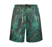 Pantaloni da pigiama da uomo con texture in marmo verdastro-oro, Texture marmo verdastro-oro, L