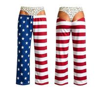 Pantaloni da pigiama da uomo, divertenti e pelosi e sfacciati, elastici | Pigiama da uomo con slip finti a righe, divertente stampa 3D pelosa della pelle, pigiama per dormire