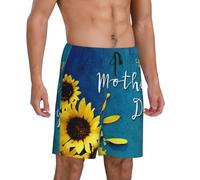 Pantaloni da pigiama da uomo, per la festa della mamma (2), comodi pantaloncini da pigiama da uomo, pantaloncini da pigiama da uomo, Nero, M