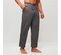 Pantaloni da pigiama in cotone 100% puro, morbidi e basic, di colore grigio, adatti per uomo taglia grande, per la primavera e l'estate, utilizzabili anche come abbigliamento casual, pantaloni da pigi