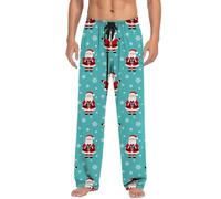 Pantaloni da Pigiama Natalizi da Uomo Pantaloni del Pigiama da Uomo in Flanella di Cotone con Coulisse, Pantaloni da Notte Lunghi E Rilassanti per La Casa Pantaloni Pigiama in Flanella Morbido