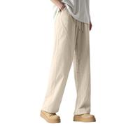 Pantaloni da pioggia da uomo, ad asciugatura rapida, da trekking, larghi, in vita elasticizzata, per snowboard, a gamba larga, casual, leggeri, grigio chiaro, XL