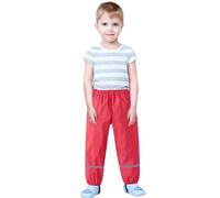 Pantaloni da pioggia per bambini Bebe Boy Ragazza con Strisce Riflettenti Pantaloni Impermeabile Leggero Traspirante Tute Impermeabile Anti-Fango di Sicurezza Tuta Pioggia per Bambini Alta Visibilità