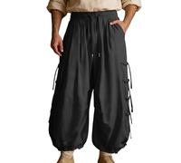 Pantaloni da Pirata Uomo Viking Retro Rinascimento Harem Pantalone