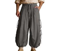 Pantaloni da Pirata Uomo Viking Retro Rinascimento Harem Pantalone