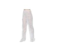 Pantaloni da pressoterapia monouso, polipropilene TNT 30 g, colore bianco, 50 pezzi, Ref.7850B