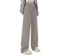 Pantaloni da ragazza alla moda per scuola tempo libero con comoda vestibilità larga, ideali per adolescenti dai 9 ai 15 anni, facili da pulire, traspiranti per tutte le stagioni, cachi, 13-14 Anni
