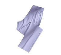 Pantaloni da resort da donna oversize regolabili comodi da allenamento in lino smoking estivo champagne jeans alla moda comodi ricamati da donna pantaloni tuta da palestra, Viola, XXL
