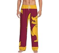 Pantaloni da salotto leggeri con stampa della bandiera dello Sri Lanka, elastico in vita e tasche laterali, per la casa e i weekend pigri