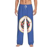 Pantaloni da salotto leggeri con stampa della bandiera dello stato del Minnesota, elastico in vita e tasche laterali, per la casa e i weekend pigri