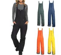 Pantaloni da sci da donna, impermeabili, da neve, da uomo, con imbottitura termica, con salopette regolabili, per attività all'aria aperta, antivento, per snowboard, invernali, caldi, in softshell
