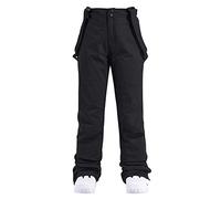 Pantaloni Da Sci Da Donna - Salopette Impermeabile Isolata, Tinta Unita, Monopezzo Con Bretelle Regolabili e Cinghia Posteriore - Essenziale Per Snowboard e Neve