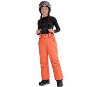 Pantaloni da sci per bambini e bambine, impermeabili, antivento, per l'inverno, con calda imbottitura, per lo sci, per ragazzi e ragazze, 01-zafferano, 130