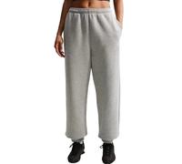 Pantaloni da tennis da donna Nike Studio Fleece Medium Weight - dark grey heather/sail - Grigio (S)