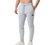 Pantaloni da tennis da uomo Björn Borg Centre Tapered - light grey melange - Grigio (XL)