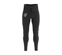Pantaloni da tennis da uomo Compressport Hurricane Windproof Seamless Pants - black - Nero (L)