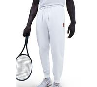 Pantaloni da tennis da uomo Nike Court Heritage Dri-FIT Fleece Joggers - white - Bianco (L)