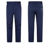 Pantaloni da trekking da donna 2 in 1, giacca interna in pile staccabile e strato esterno Imper-Respi, pantaloni caldi per escursionismo, alpinismo e attività all'aperto, Blu51, XXL