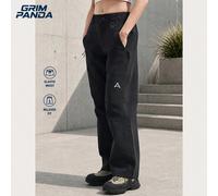 Pantaloni da trekking da donna GRIM PANDA, gamba dritta, tasche con cerniera, primavera/autunno, per escursionismo, campeggio, uso quotidiano, asciugatura rapida, pantaloni lunghi sportivi da esterno 
