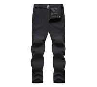 Pantaloni da trekking da uomo Softshell resistenti all'acqua pantaloni da lavoro da uomo leggeri ad asciugatura rapida pantaloni da esterno con tasche multiple con cerniera pantaloni elasticizzati