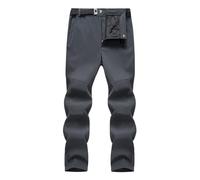 Pantaloni da trekking da uomo Softshell resistenti all'acqua pantaloni da lavoro da uomo leggeri ad asciugatura rapida pantaloni da esterno con tasche multiple con cerniera pantaloni elasticizzati