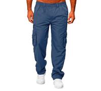 Pantaloni da Trekking Uomo,Pantaloni di Sport Jogging Slim Fit Casual Baggy Tattici Militari con Tasche Multiple Allenamento per Campeggio, Pesca, Viaggi