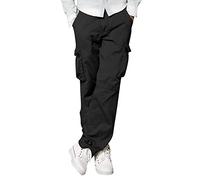 Pantaloni da Trekking Uomo,Trekking Lavoro Larghi Cargo Pants Eleganti Cotone Combattimento Arrampicata Passeggio per Jogging All'aperto