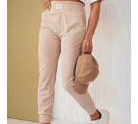 Pantaloni da tuta da donna in velluto a coste con vita alta elasticizzata e polsini, pantaloni in cotone con toppe decorative e vestibilità slim per uno stile casual quotidiano Questi pantaloni da tut