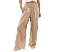 Pantaloni da tuta da donna lucidi multicolore asciugatura mimetico scuro pantaloni casual per donna cintura elegante a vita alta cotone allenamento oversize business, cachi, 5XL