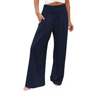 Pantaloni da tuta da donna lucidi multicolore asciugatura mimetico scuro pantaloni casual per donna cintura elegante a vita alta cotone allenamento oversize business, Marina Militare, 5XL