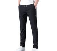 Pantaloni da tuta neri da uomo Slim Fit Joggers Pantaloni della tuta leggeri Pantaloni da allenamento Pantaloni da pista Casual Pantaloni da lavoro Atletici Pantaloni da salotto Pantaloni per il tempo