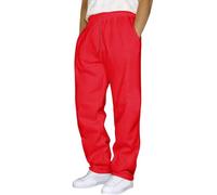 Pantaloni da Tuta Uomo Comodi Sportivi Larghi Casual Lunghii Jogging Felpati Tinta Unita Trousers Autunno Invernali