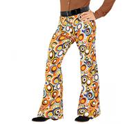 Pantaloni da Uomo Anni '70 Bubbles per travestimento, taglia L/XL