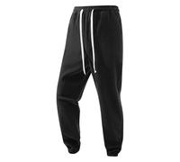 Pantaloni da uomo Autunno Inverno Foderati in Pile di Lana Velour Gamba Dritta Pantaloni a Gamba Lunga Pantaloni Pantaloni Uomo 2025, B-960 Nero, XL