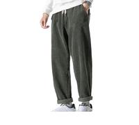 Pantaloni da uomo Autunno Inverno Velluto a Coste Vintage Giapponese Pantaloni Dritti In Vell, Esercito En8, 3XL