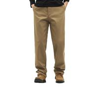 Pantaloni da uomo Chino, pantaloni invernali in pile, caldi, pantaloni sportivi da uomo, alla moda, slim fit, elasticizzati, comodi e pratici, per il lavoro e il tempo libero, giallo., 5XL