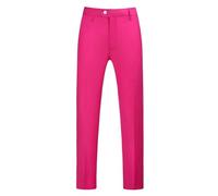 Pantaloni da uomo elasticizzati, regolari, a vita alta, leggeri, per attività all'aria aperta, a gamba dritta, per il tempo libero, alla moda, pantaloni cargo, Rosa acceso., XXL
