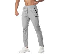 Pantaloni da uomo in stile retrò, slim fit, con coulisse, sportivi, per attività all'aria aperta, per il tempo libero, moderni, comodi, eleganti, leggeri, libertà di movimento, vestibilità elegante